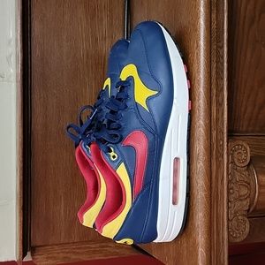 Air Max 1 Premium Size 12.5 Red Blue Yellow